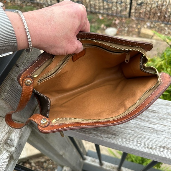 ‼️Final Sale‼️Celine Leather and Canvas Clutch/ Wristlet GUC - Picture 12 of 16